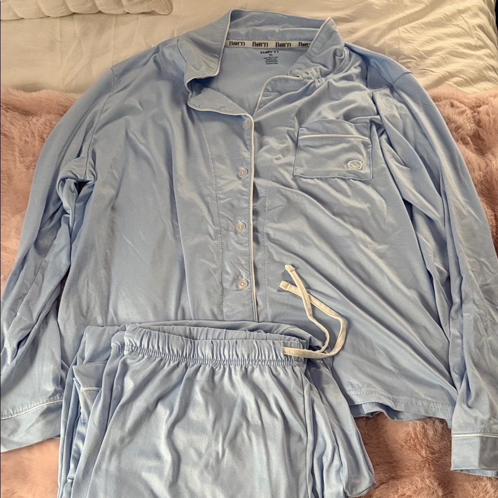 Born Sky Blue Pajama Set